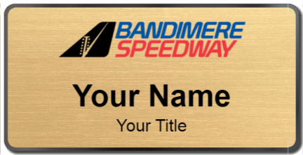 Custom name badges for Bandimere Speedway