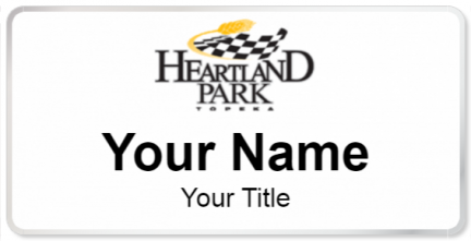 Custom name badges for Heartland Park Topeka
