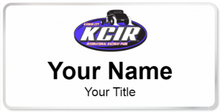 Custom name badges for Kansas City International Raceway