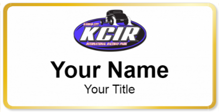 Custom name badges for Kansas City International Raceway