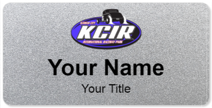 Custom name badges for Kansas City International Raceway