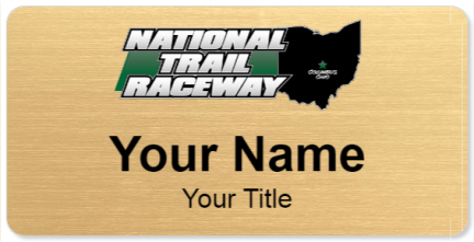 Custom name badges for National Trail Raceway