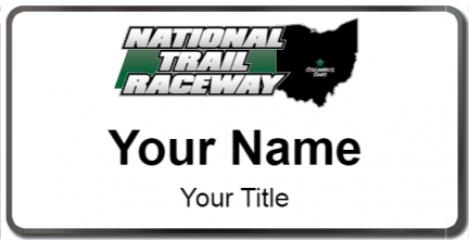 Custom name badges for National Trail Raceway