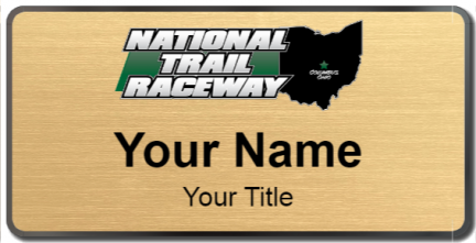 Custom name badges for National Trail Raceway