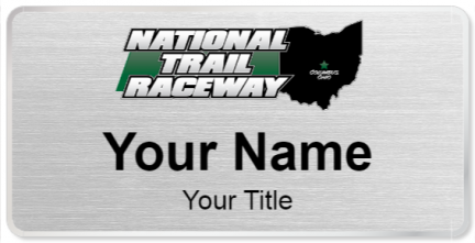 Custom name badges for National Trail Raceway