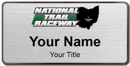 Custom name badges for National Trail Raceway