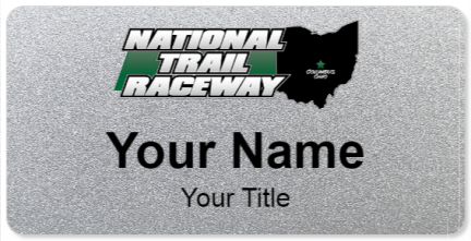Custom name badges for National Trail Raceway