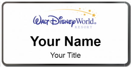 Custom name badges for Walt Disney World Resort