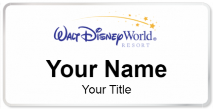 Custom name badges for Walt Disney World Resort