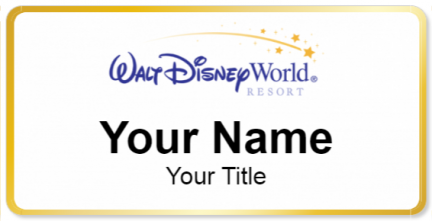 Custom name badges for Walt Disney World Resort