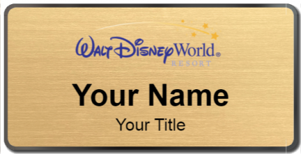 Custom name badges for Walt Disney World Resort