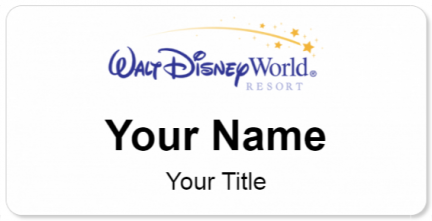 Custom name badges for Walt Disney World Resort