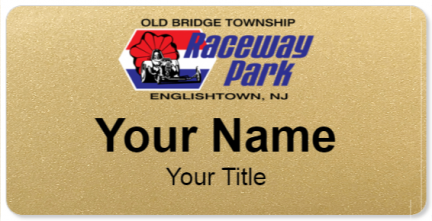 Custom name badges for Old Bridge Township Raceway Park