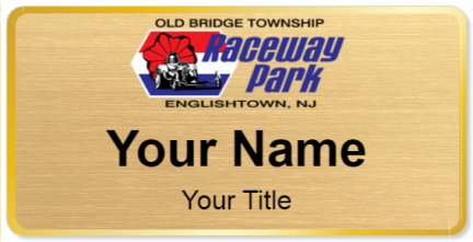 Custom name badges for Old Bridge Township Raceway Park