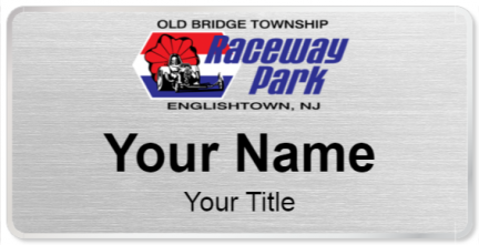 Custom name badges for Old Bridge Township Raceway Park