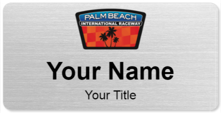 Custom name badges for Palm Beach International Raceway
