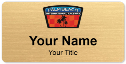 Custom name badges for Palm Beach International Raceway