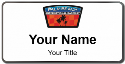 Custom name badges for Palm Beach International Raceway