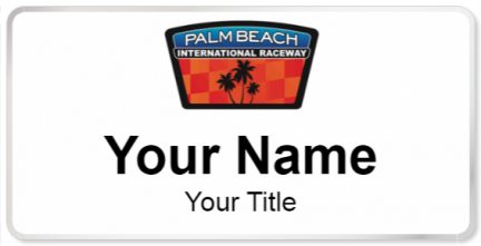 Custom name badges for Palm Beach International Raceway