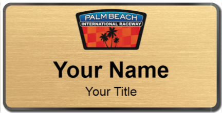 Custom name badges for Palm Beach International Raceway