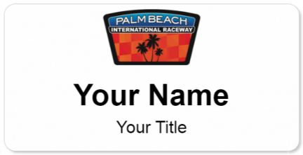 Custom name badges for Palm Beach International Raceway