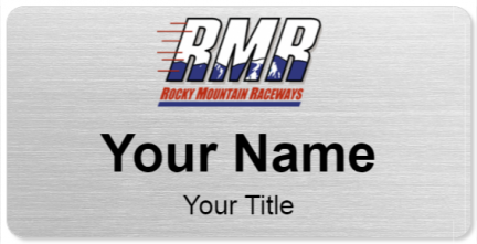 Custom name badges for Rocky Mountain Raceways