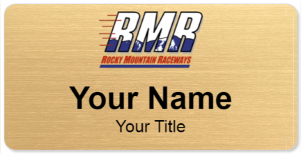 Custom name badges for Rocky Mountain Raceways