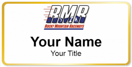 Custom name badges for Rocky Mountain Raceways