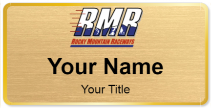 Custom name badges for Rocky Mountain Raceways