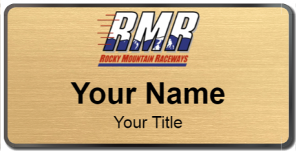 Custom name badges for Rocky Mountain Raceways