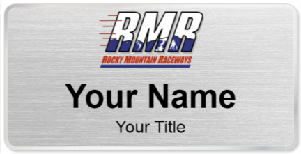 Custom name badges for Rocky Mountain Raceways