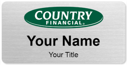 Custom name badges for Country Financial