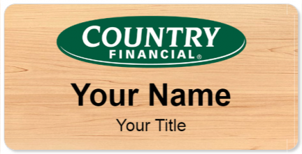 Custom name badges for Country Financial