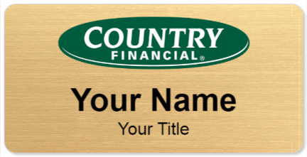 Custom name badges for Country Financial