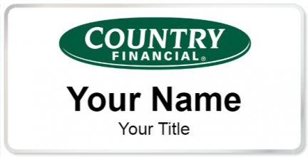 Custom name badges for Country Financial