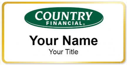Custom name badges for Country Financial