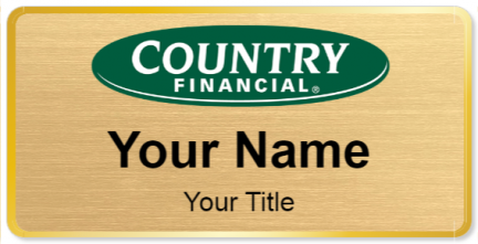 Custom name badges for Country Financial