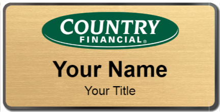 Custom name badges for Country Financial