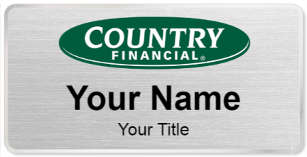 Custom name badges for Country Financial