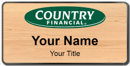Custom name badges for Country Financial
