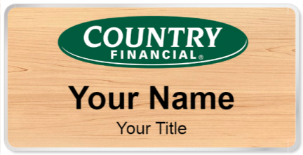 Custom name badges for Country Financial