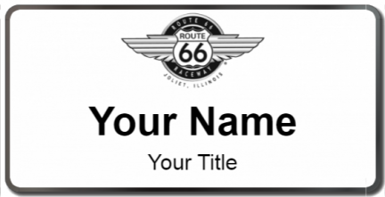 Custom name badges for Route 66 Raceway