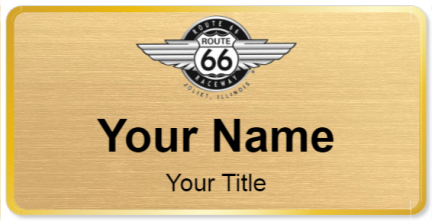 Custom name badges for Route 66 Raceway