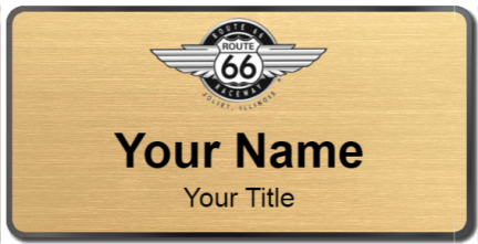 Custom name badges for Route 66 Raceway
