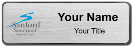 Custom name badges for Sanford Seacoast Regional Airport