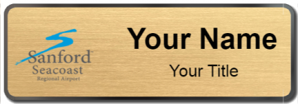 Custom name badges for Sanford Seacoast Regional Airport