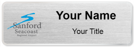 Custom name badges for Sanford Seacoast Regional Airport