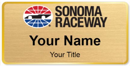Custom name badges for Sonoma Raceway