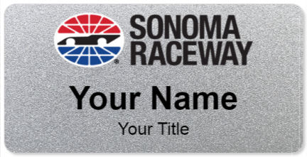 Custom name badges for Sonoma Raceway