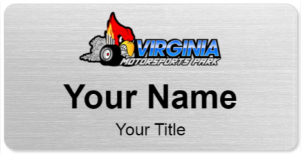 Custom name badges for Virginia Motorsports Park